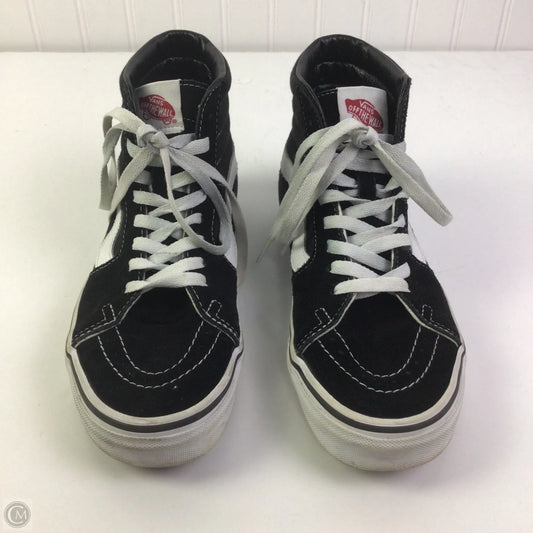 Shoes Sneakers By Vans In Black & White, Size: 7.5