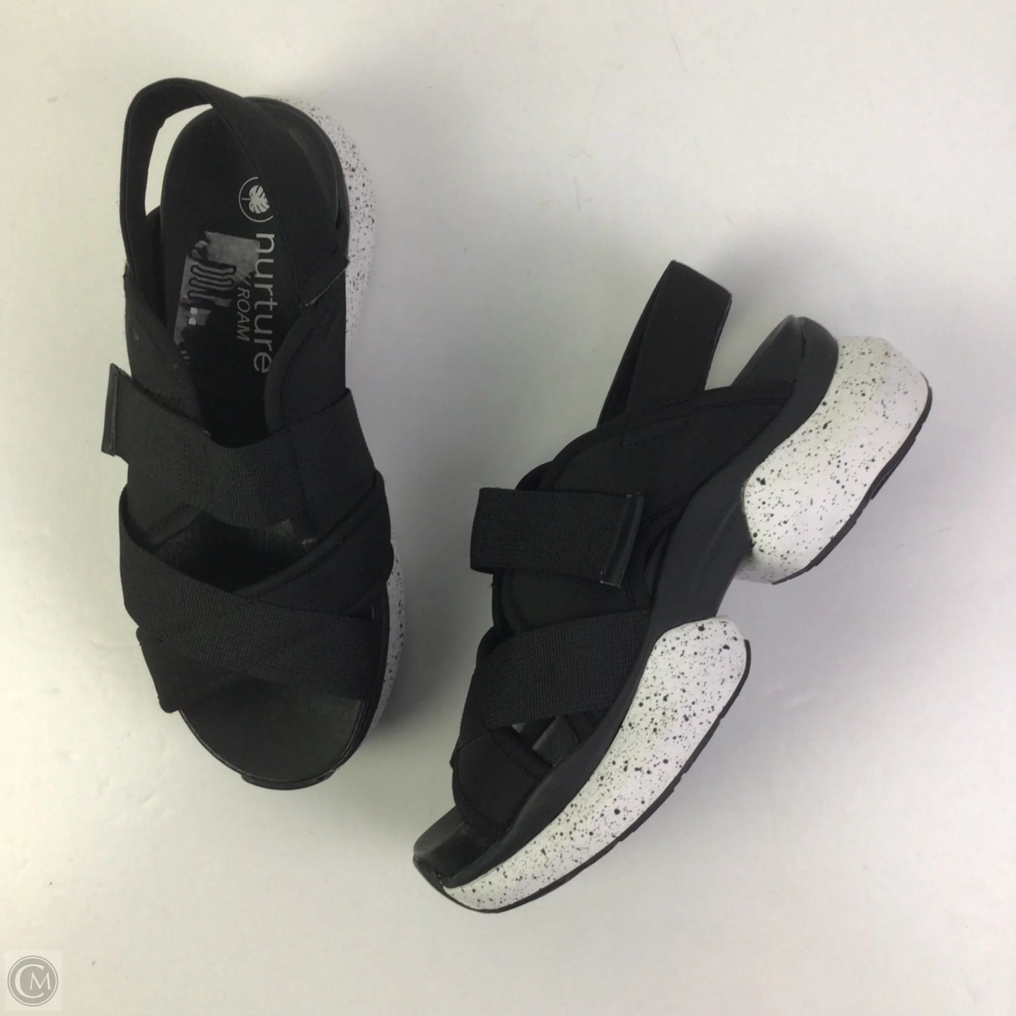 Sandals Heels Platform By Nurture In Black, Size: 7.5