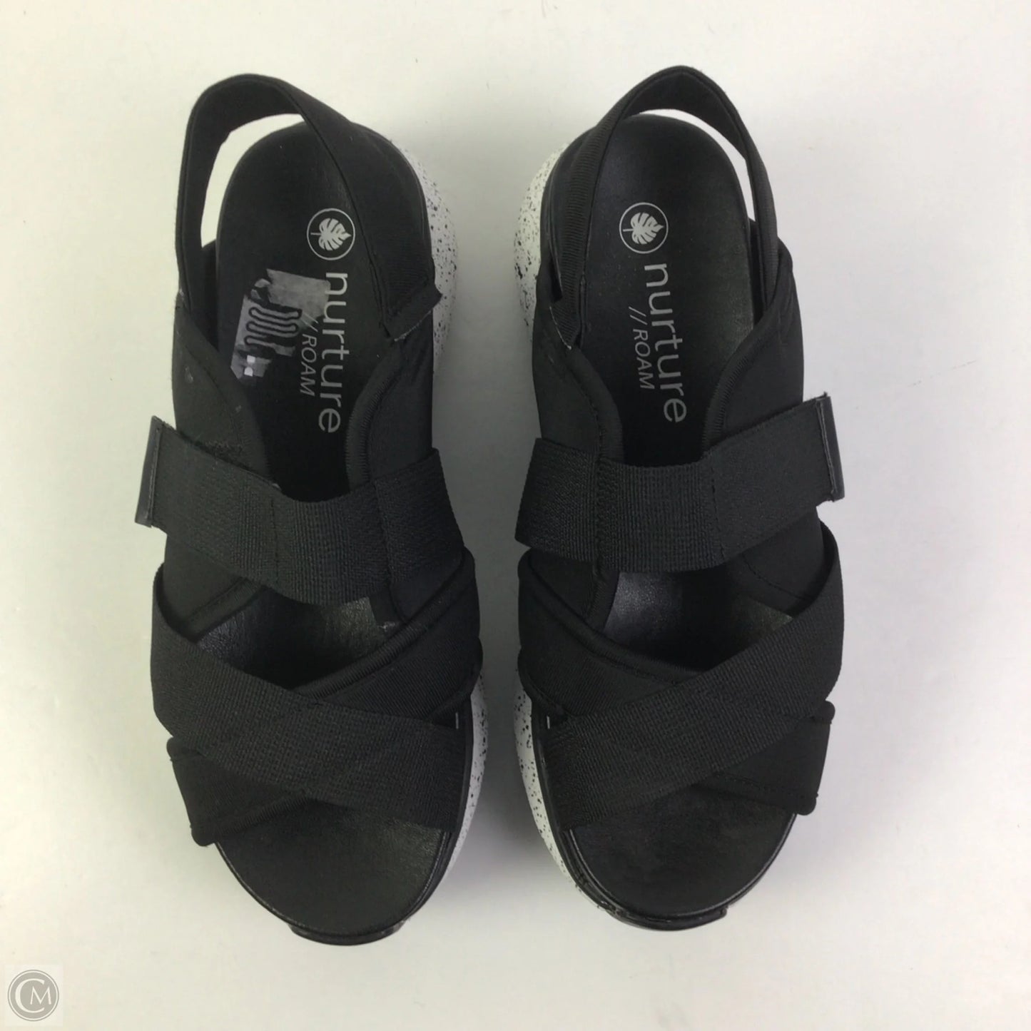 Sandals Heels Platform By Nurture In Black, Size: 7.5