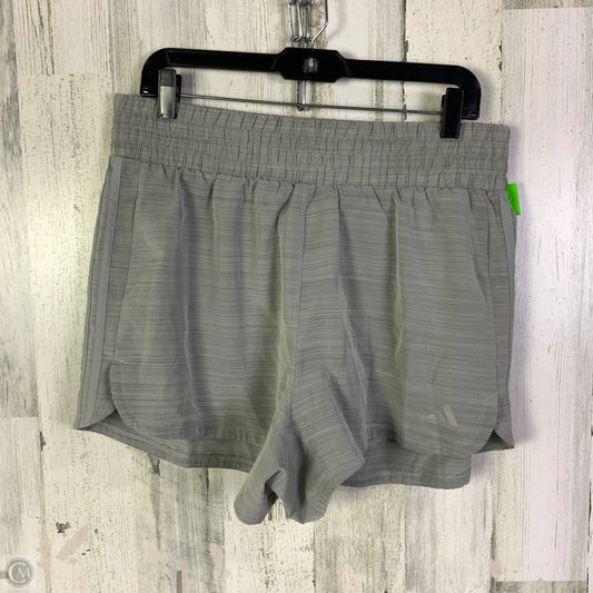 Athletic Shorts By Adidas In Grey, Size: Xl