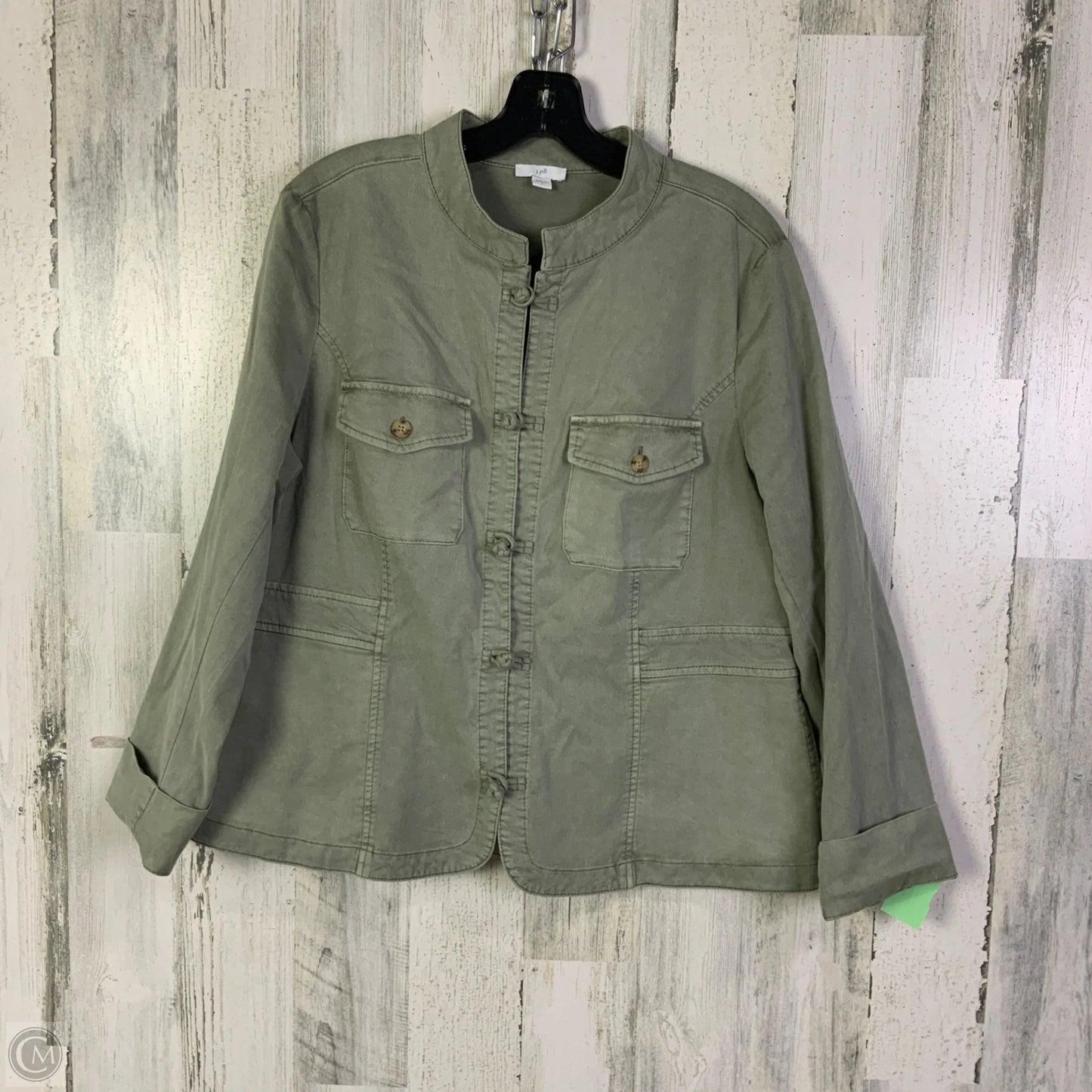 Jacket Utility By J. Jill In Green, Size: L
