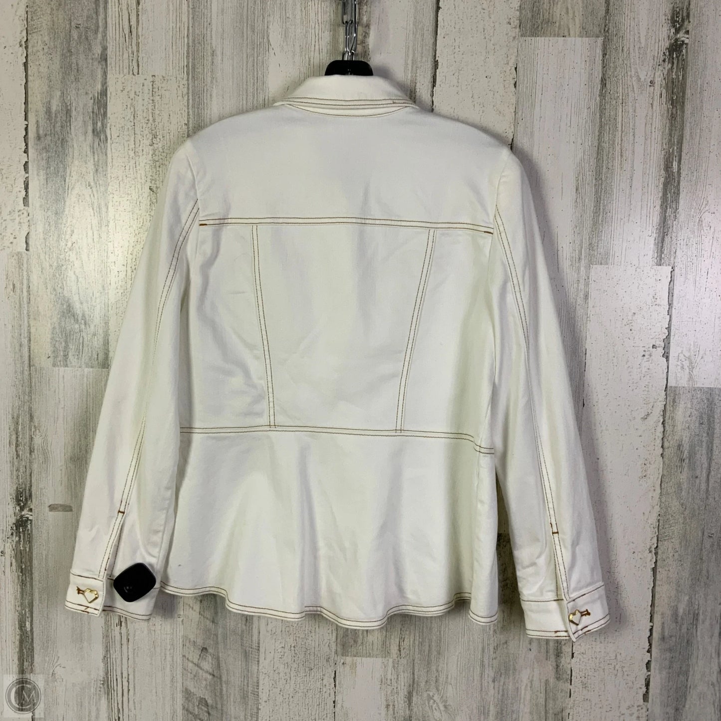 Jacket By Chicos In Ivory, Size: M