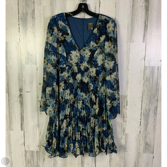 Dress Party Short By Taylor In Blue & Cream, Size: M