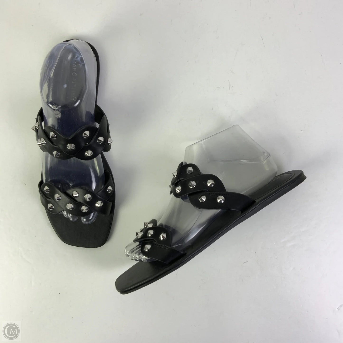 Sandals Flats By Marc Fisher In Black, Size: 9.5