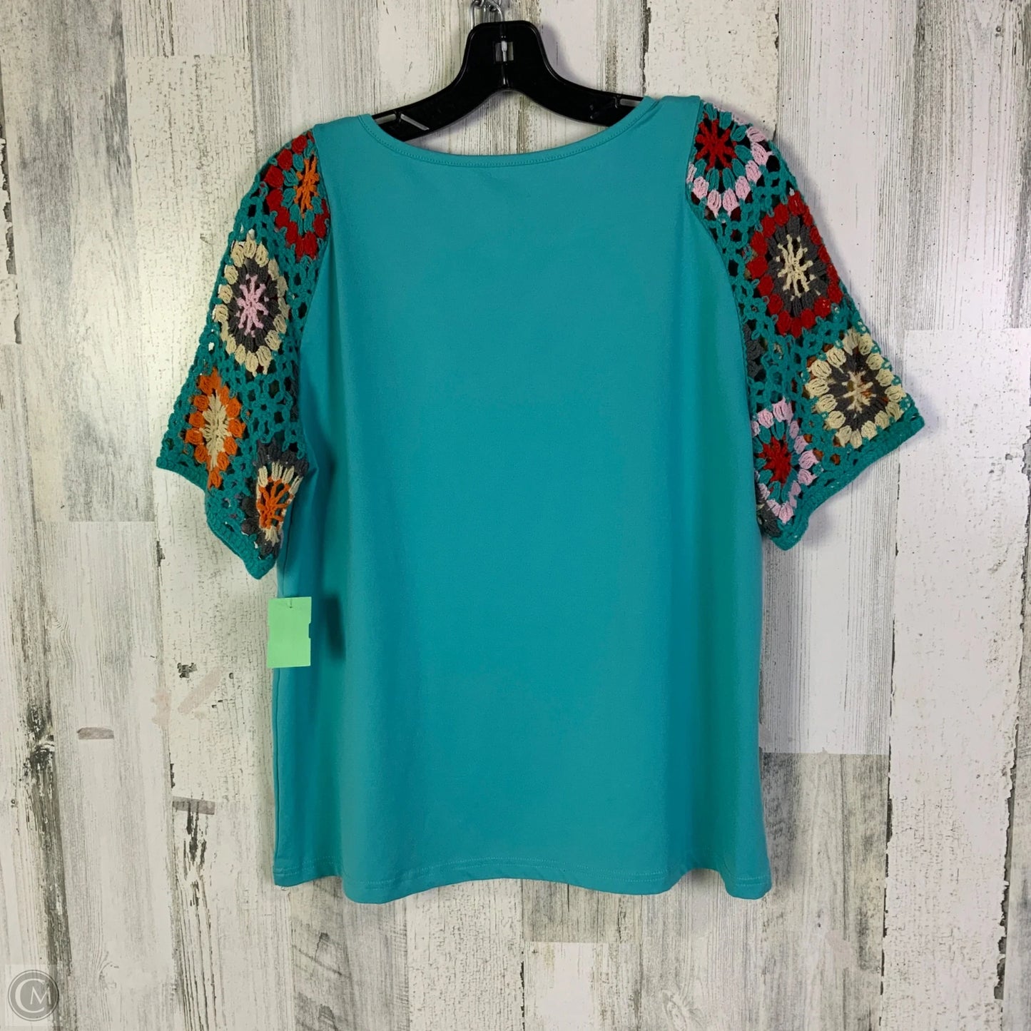 Top Short Sleeve By Cmf In Blue, Size: M