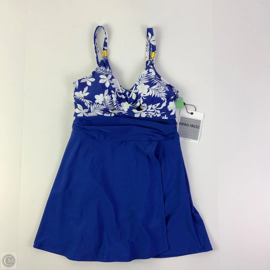 Swimsuit By Cme In Blue & White, Size: Xl