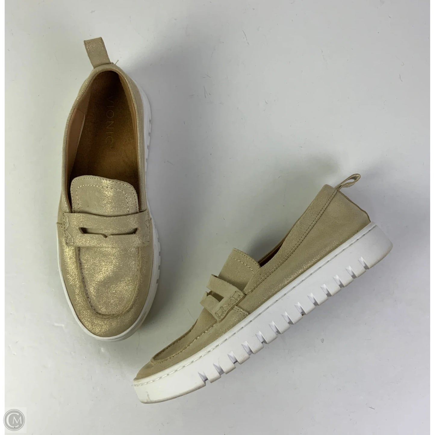 Shoes Flats By Vionic In Gold, Size: 6.5