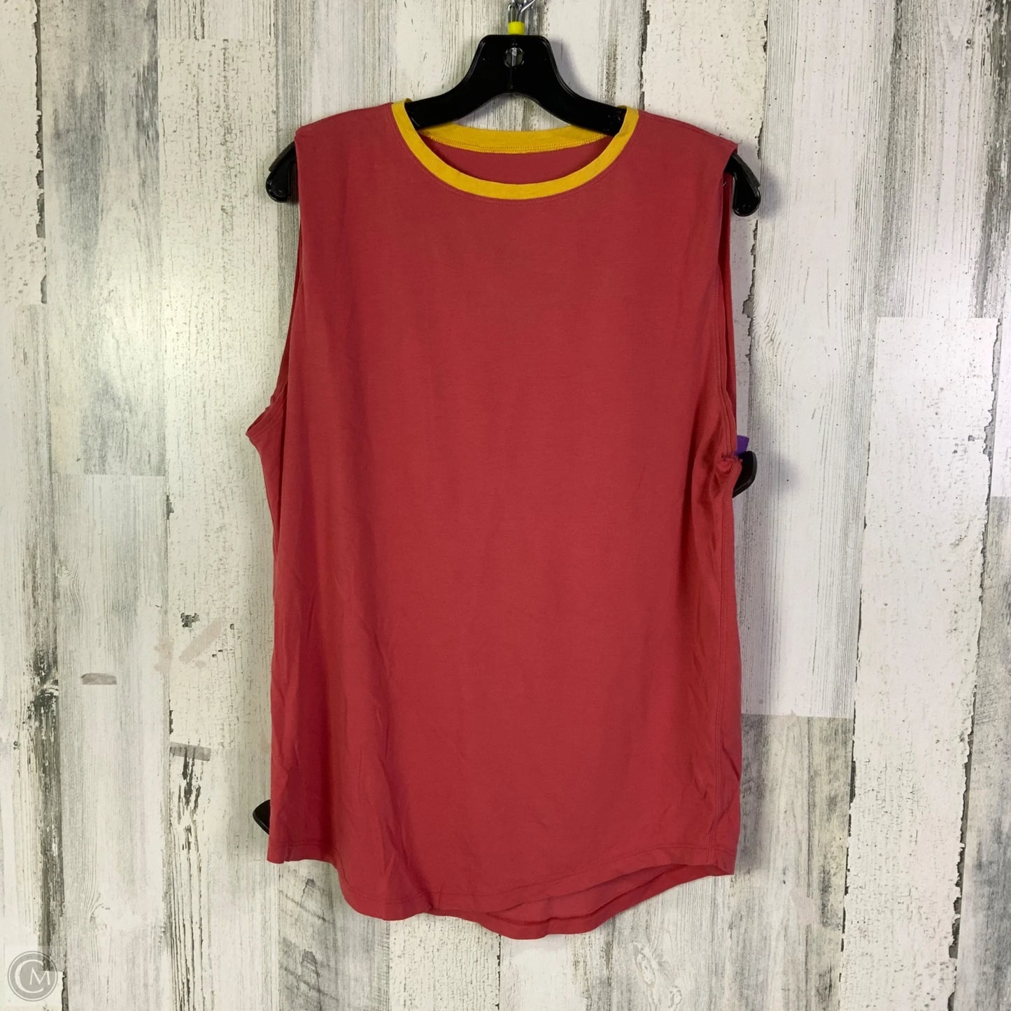 Athletic Tank Top By Lululemon In Coral, Size: L
