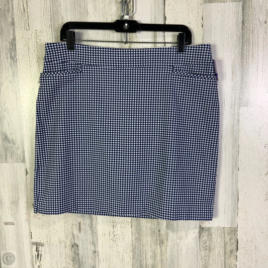 Skort By Chicos In Blue & White, Size: 12