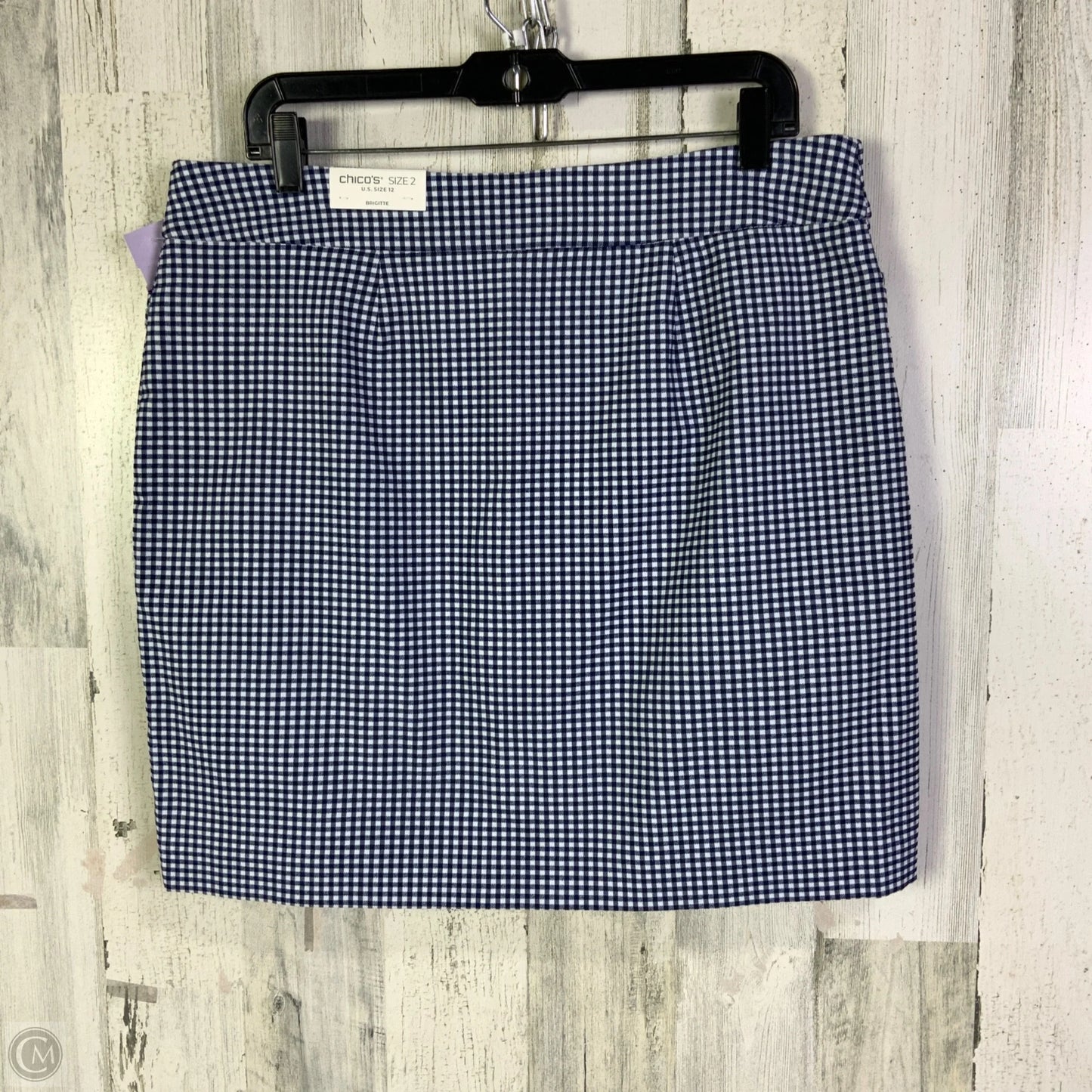 Skort By Chicos In Blue & White, Size: 12