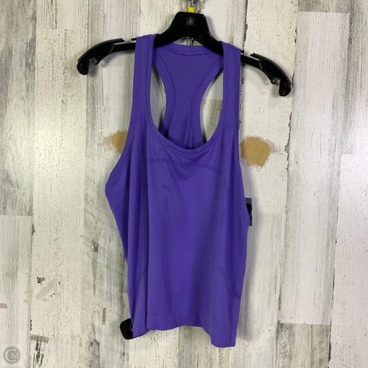 Athletic Tank Top By Lululemon In Purple, Size: 6