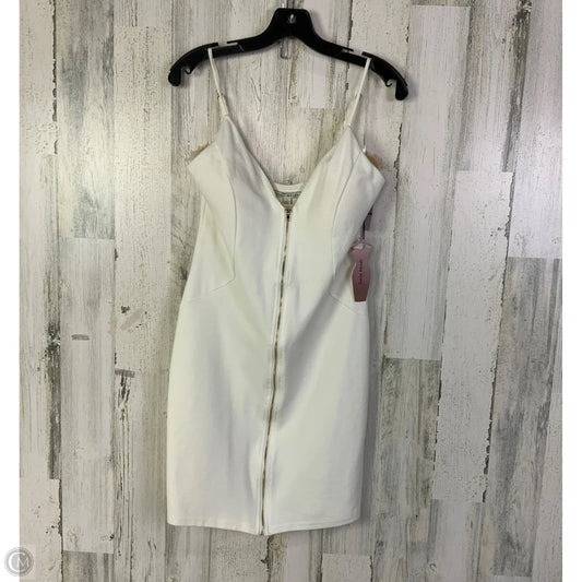 Dress Casual Short By Haute Monde In Cream, Size: L