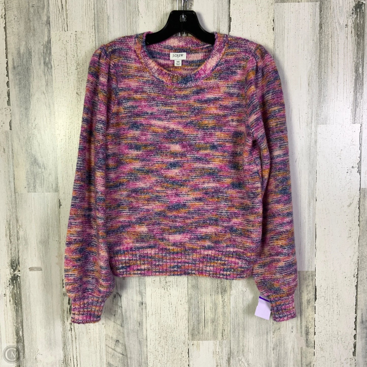 Sweater By J. Crew In Orange & Pink, Size: Xs