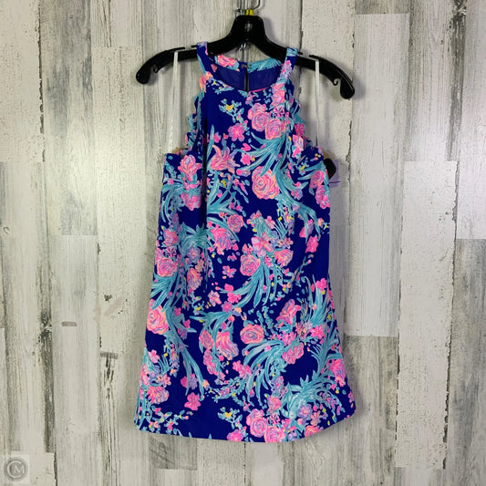 Dress Designer By Lilly Pulitzer In Blue & Pink, Size: Xs