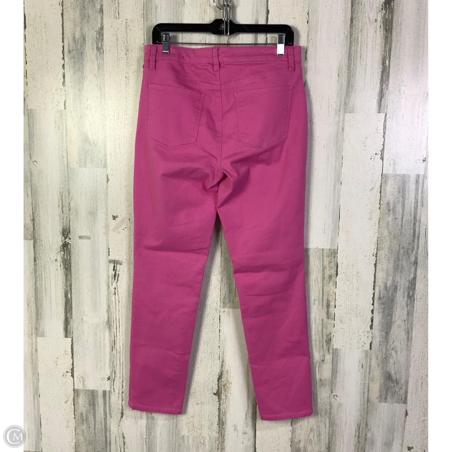 Jeans Straight By Talbots In Pink Denim, Size: 8