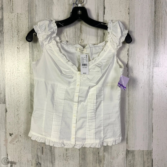 Top Sleeveless By John Galt In White, Size: S