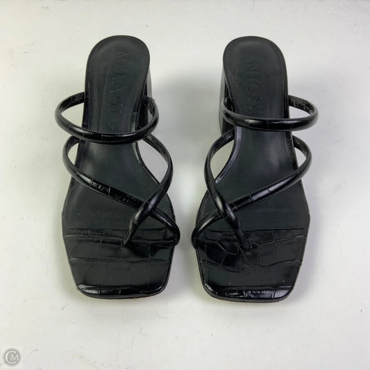 Sandals Heels Block By Antonio Melani In Black, Size: 8.5