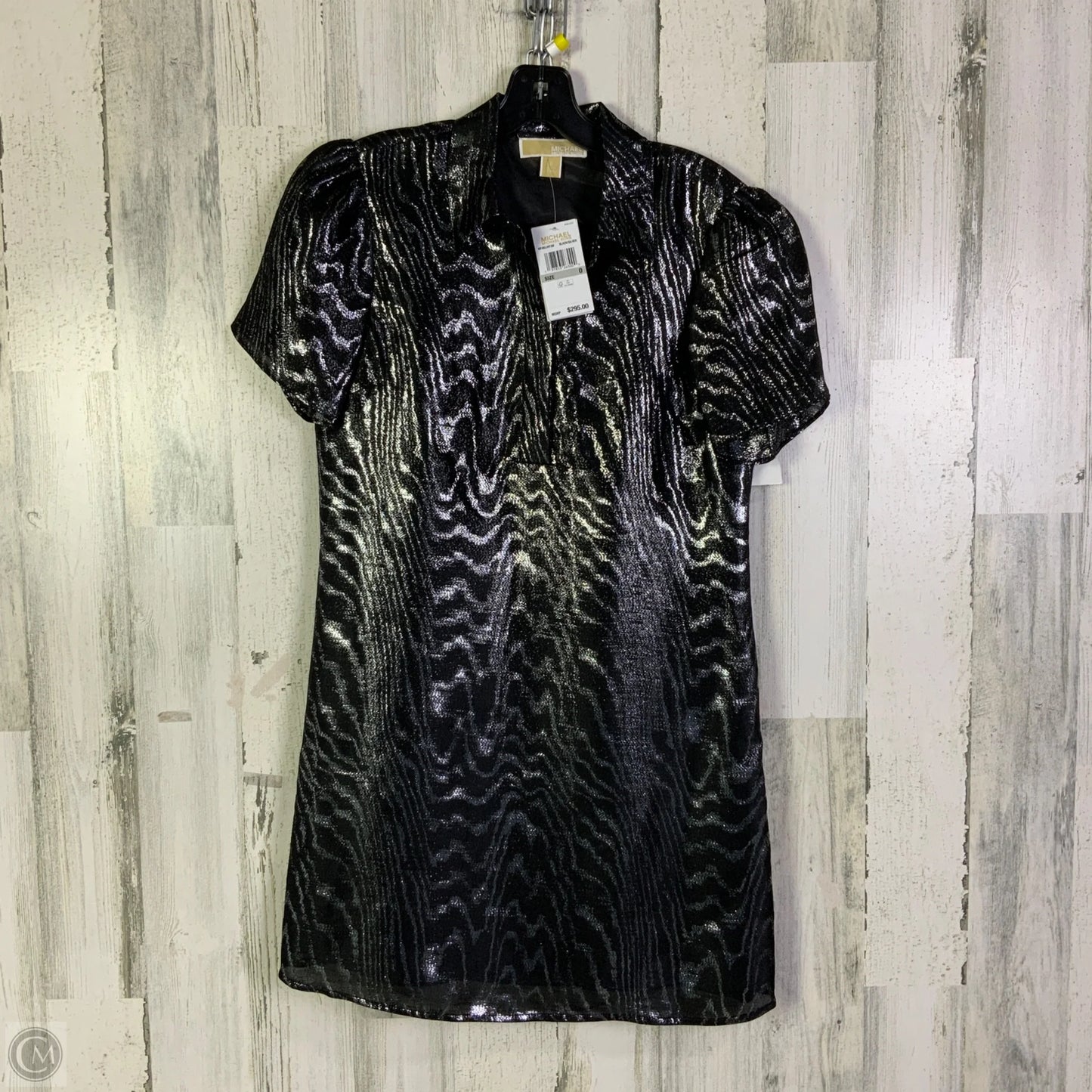 Dress Party Short By Michael By Michael Kors In Black & Silver, Size: Xs