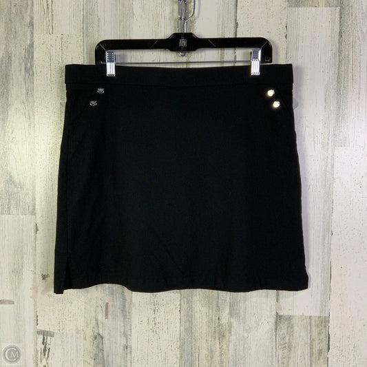 Skort By Rafaella In Black, Size: 12