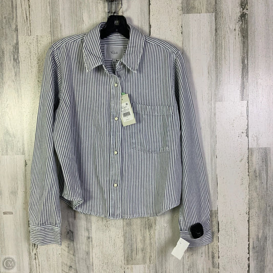 Jacket Shirt By Rails In Blue & White, Size: M