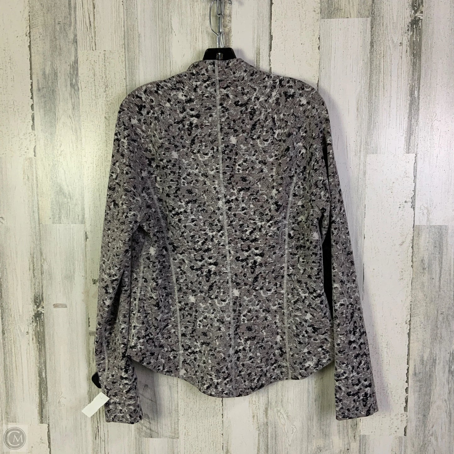 Athletic Jacket By Athleta In Black & White, Size: Xl