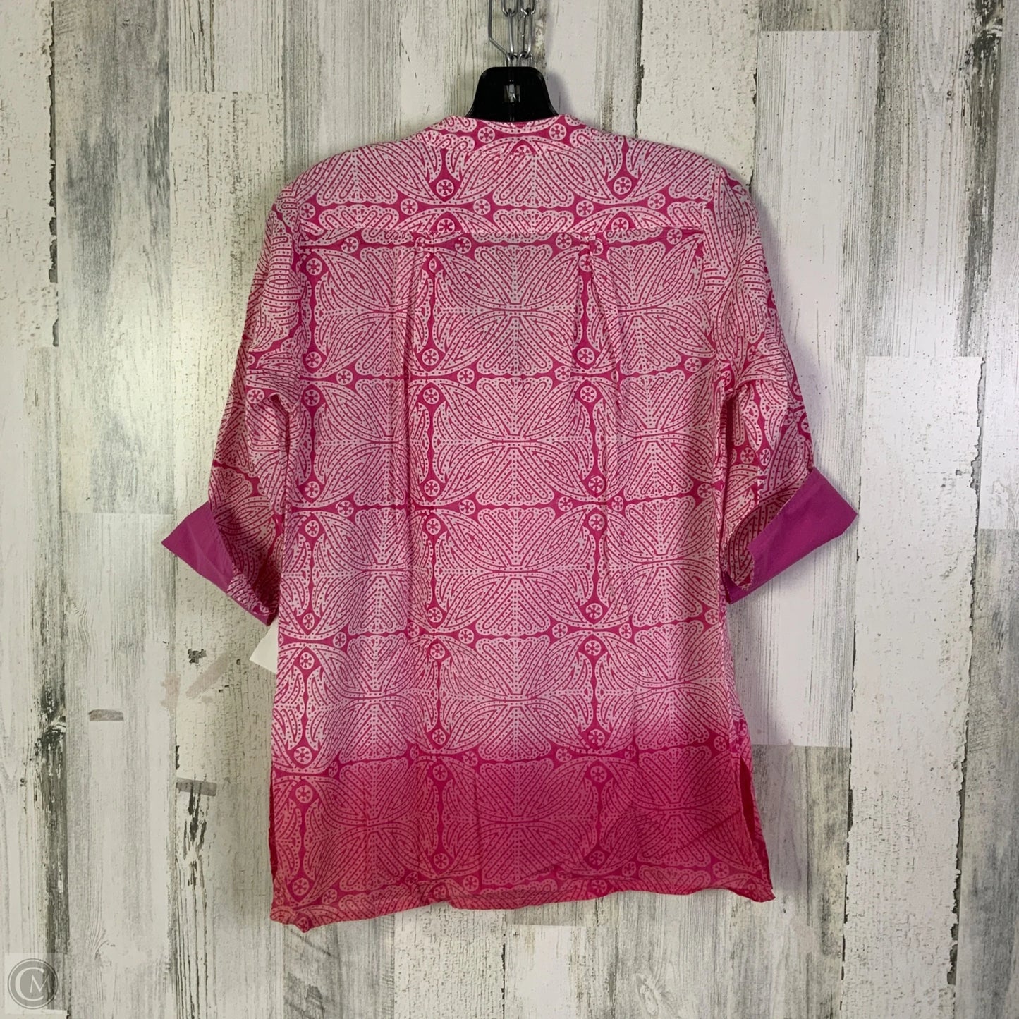 Top 3/4 Sleeve By Roller Rabbit In Pink & White, Size: Xs