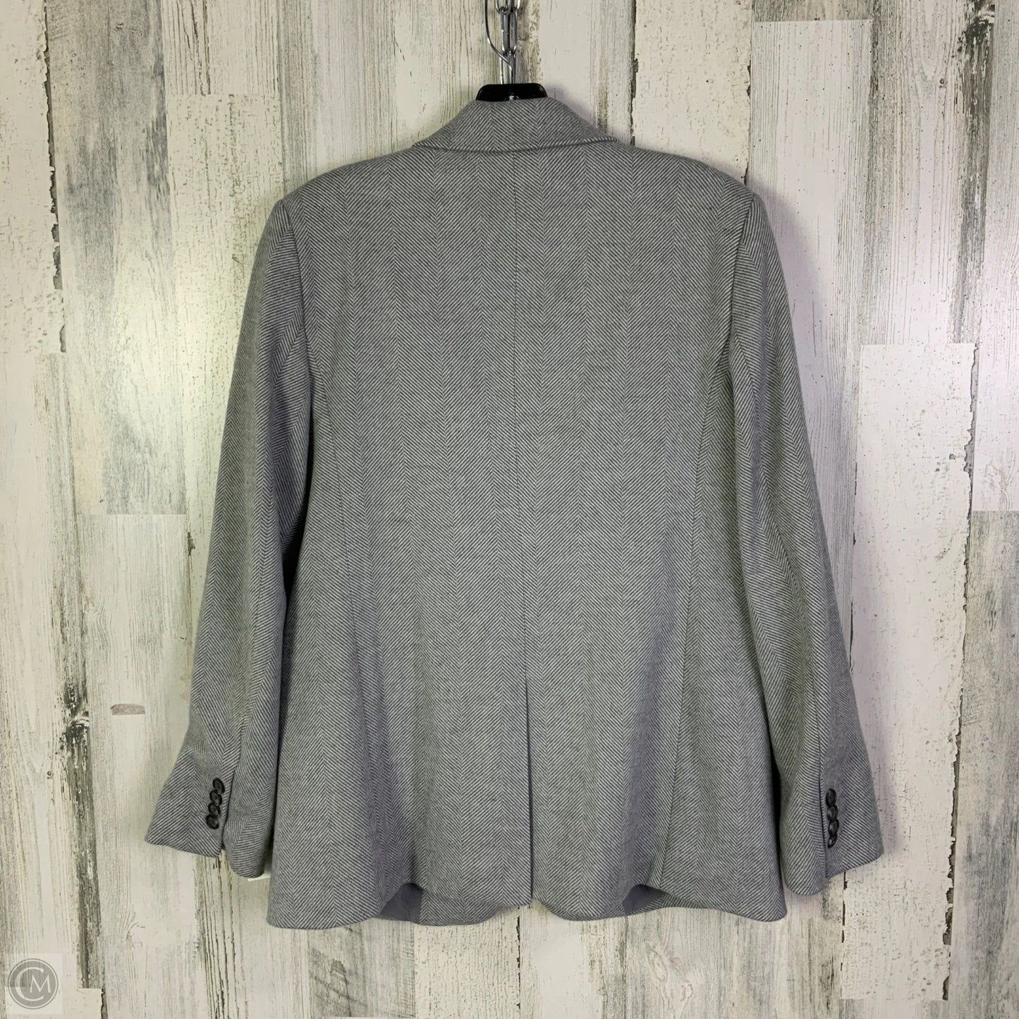 Blazer By Ann Taylor In Grey, Size: S