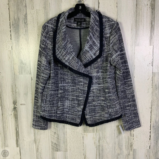 Cardigan By Rachel Zoe In Blue & White, Size: M