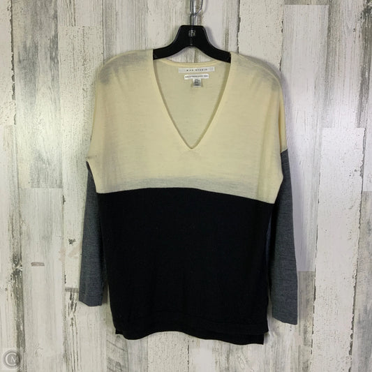 Sweater By Max Studio In Black & Cream, Size: M