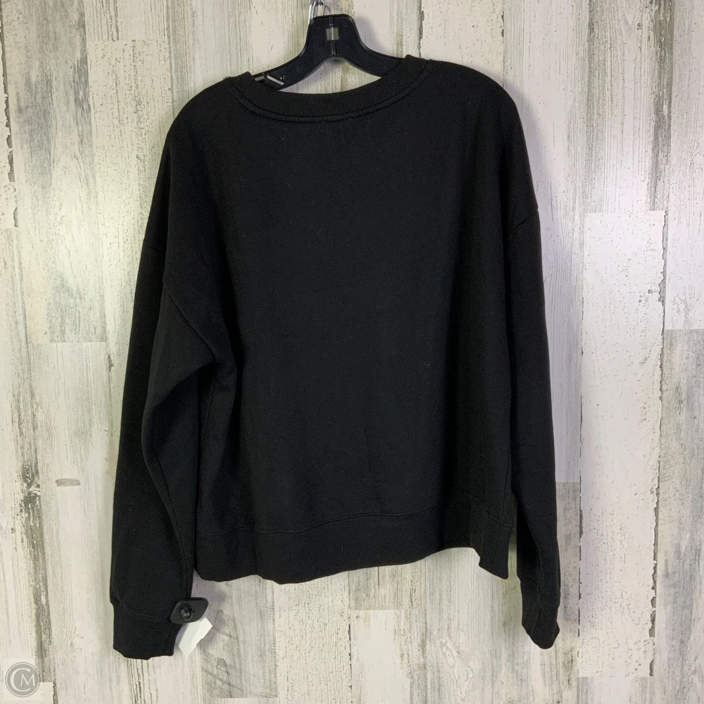 Sweatshirt Crewneck By Maeve In Black, Size: L