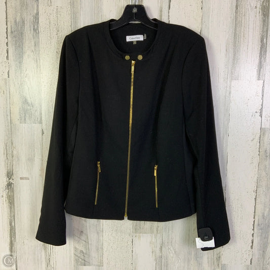 Blazer By Calvin Klein In Black, Size: Xl