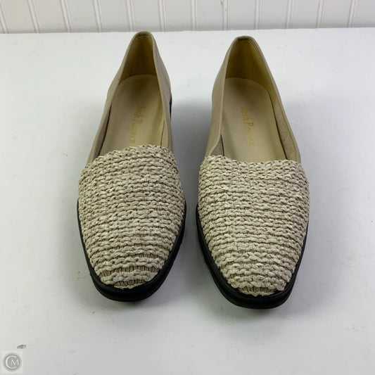 Shoes Heels Wedge By Jack Rogers In Cream, Size: 8