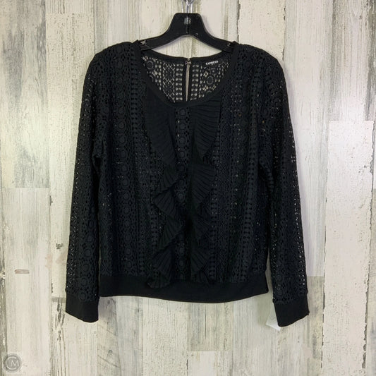 Top Long Sleeve By Express In Black, Size: M