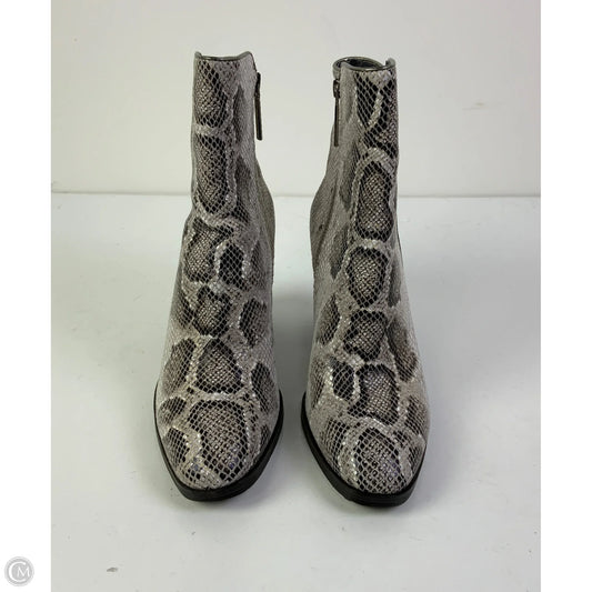 Boots Ankle Heels By Donald Pliner In Snakeskin Print, Size: 7