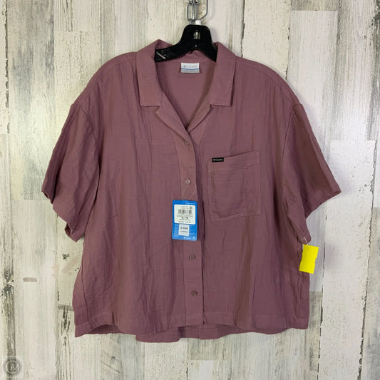 Top Short Sleeve By Columbia In Pink, Size: Xl