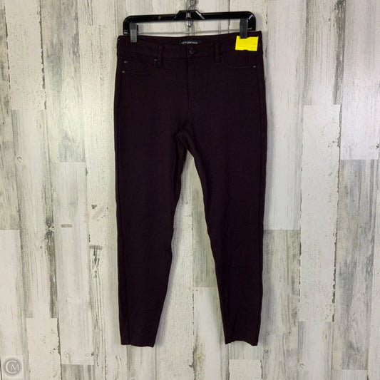 Pants Dress By Liverpool In Purple, Size: 8