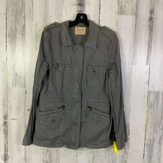 Jacket Utility By Velvet In Grey, Size: L