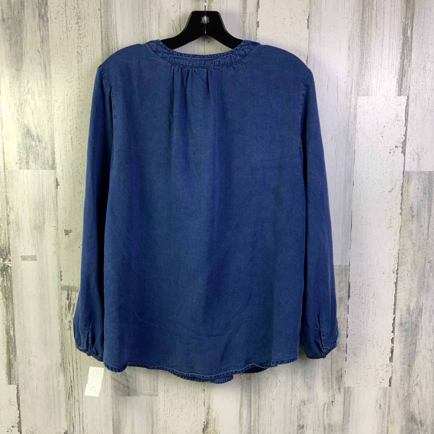 Top Long Sleeve By Old Navy In Blue Denim, Size: L