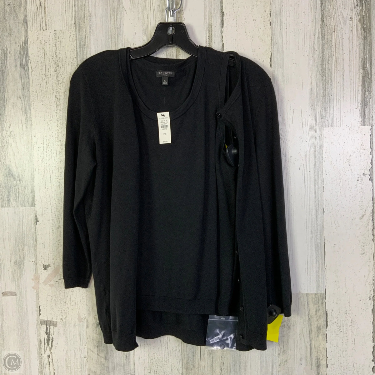 Sweater 2pc By Talbots In Black, Size: Sp
