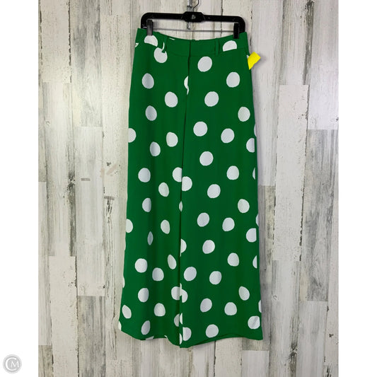 Pants Wide Leg By Boden In Green & White, Size: 12