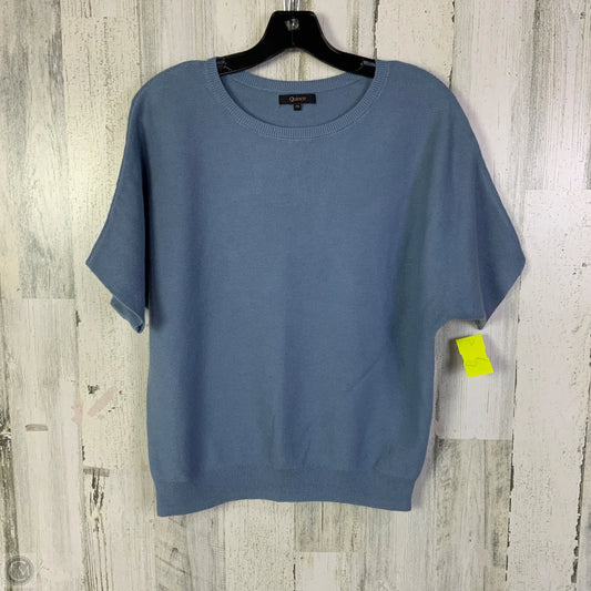 Sweater Short Sleeve By Quince In Blue, Size: Xs