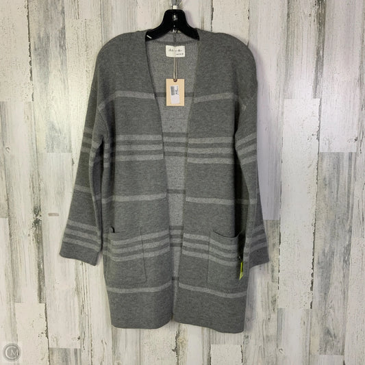 Sweater Cardigan By Active Usa In Grey, Size: M
