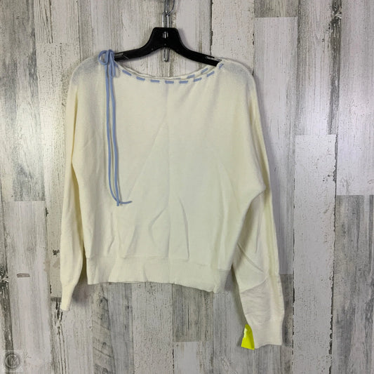 Sweater By Originality In White, Size: M