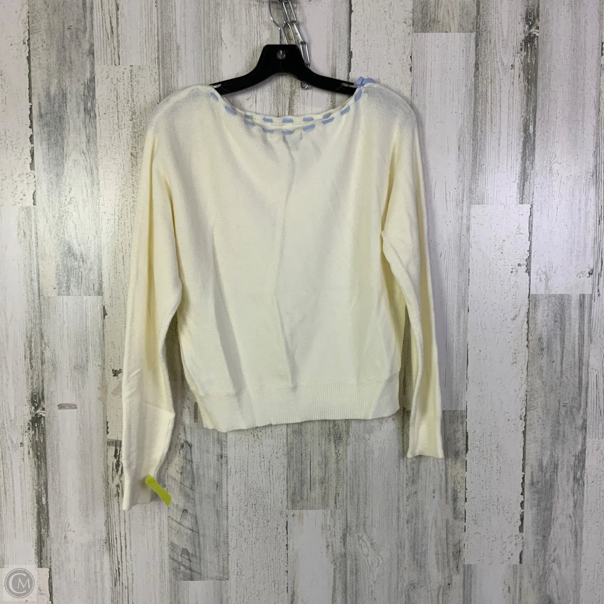 Sweater By Originality In White, Size: M