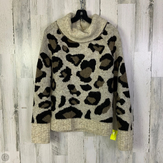 Sweater By Rd Style In Leopard Print, Size: L   OTHER INFO: AS IS