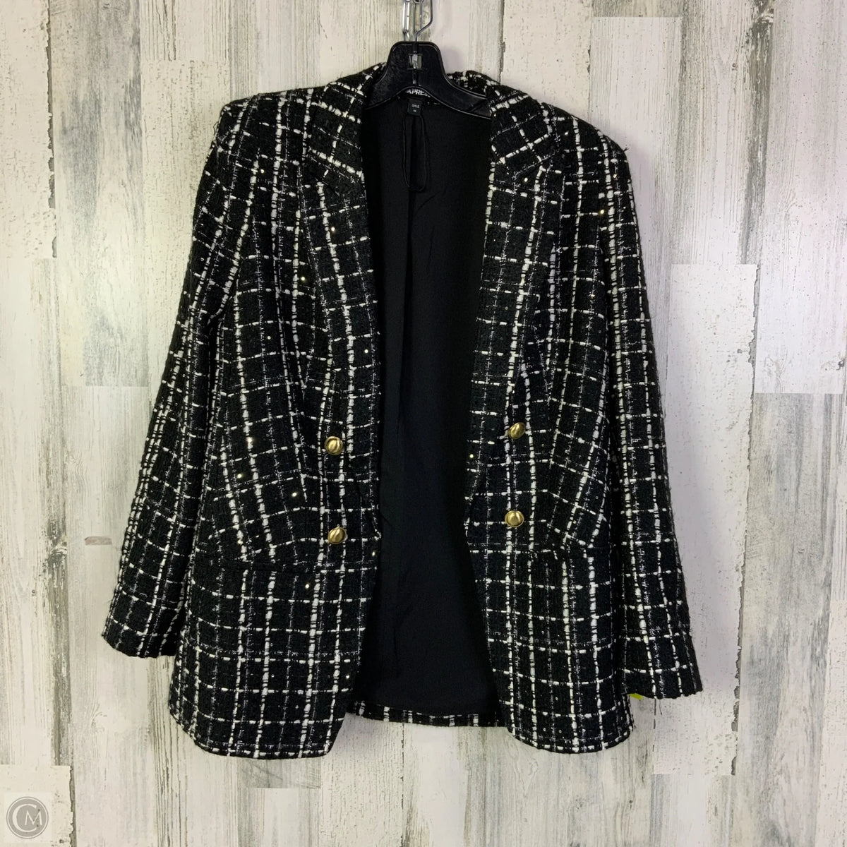 Blazer By Express In Black & White, Size: M