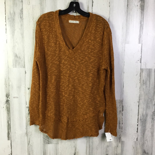 Top Long Sleeve By We The Free In Orange, Size: S