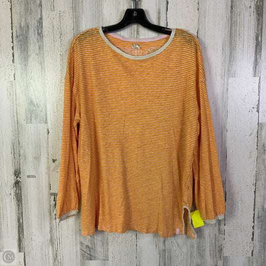 Top Long Sleeve By We The Free In Orange & Pink, Size: Xs