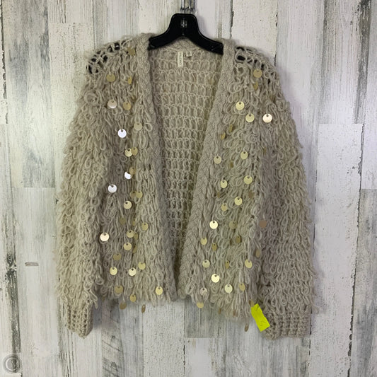 Sweater Cardigan By Pilcro In Beige, Size: M