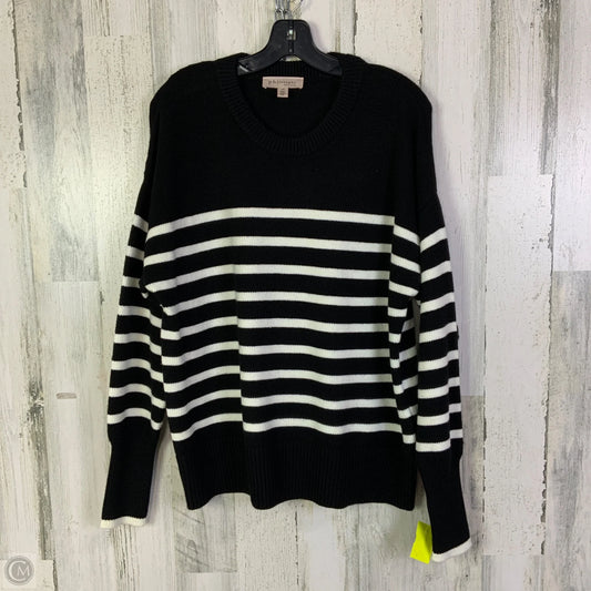 Sweater By Philosophy In Black & White, Size: L